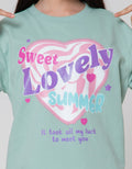 Nevada Print Love Kaos Anak Perempuan