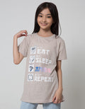 Nevada Short Sleeve T-Shirt Anime Eat Sleep Repeat