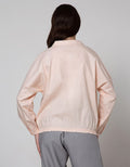 Connexion Long Sleeve Blouse Vneck No Button With Elastic Waist