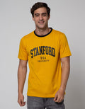 T Zone Short Sleeve T-Shirt Print Stanford Usa