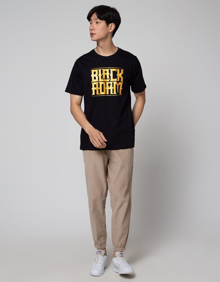 T Zone Short Sleeve T-Shirt  Wb Black Adam Movie Text