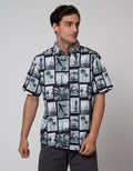 Details Short Sleeve Shirt Tencel Print Checks Photoprint