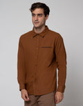 Details Long Sleeve Shirt Tencel Solid