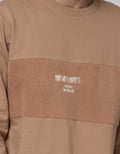 Details Sweatshirt Jumper Long Sleeve R Neck Cut N Sewn Towel