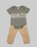 Pipiniko Monkey Wild Baju Setelan Anak Bayi