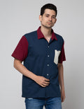 Nevada Knit Pocket Kemeja Pria