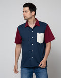 Nevada Knit Pocket Kemeja Pria
