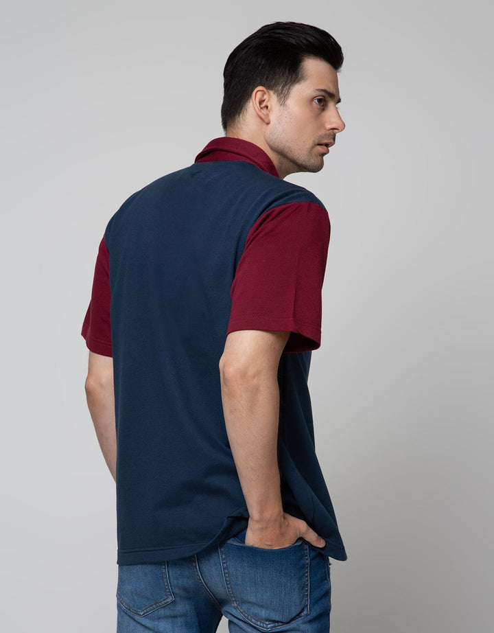 Nevada Knit Pocket Kemeja Pria