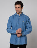 Nevada Long Sleeve Shirt Eco Denim Oversized