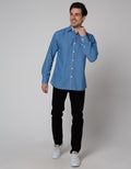 Nevada Long Sleeve Shirt Eco Denim Oversized