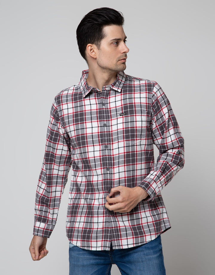 Nevada Long Sleeve Shirt Checked Flannel