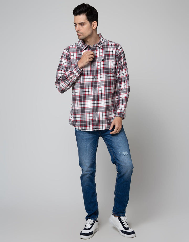 Nevada Long Sleeve Shirt Checked Flannel