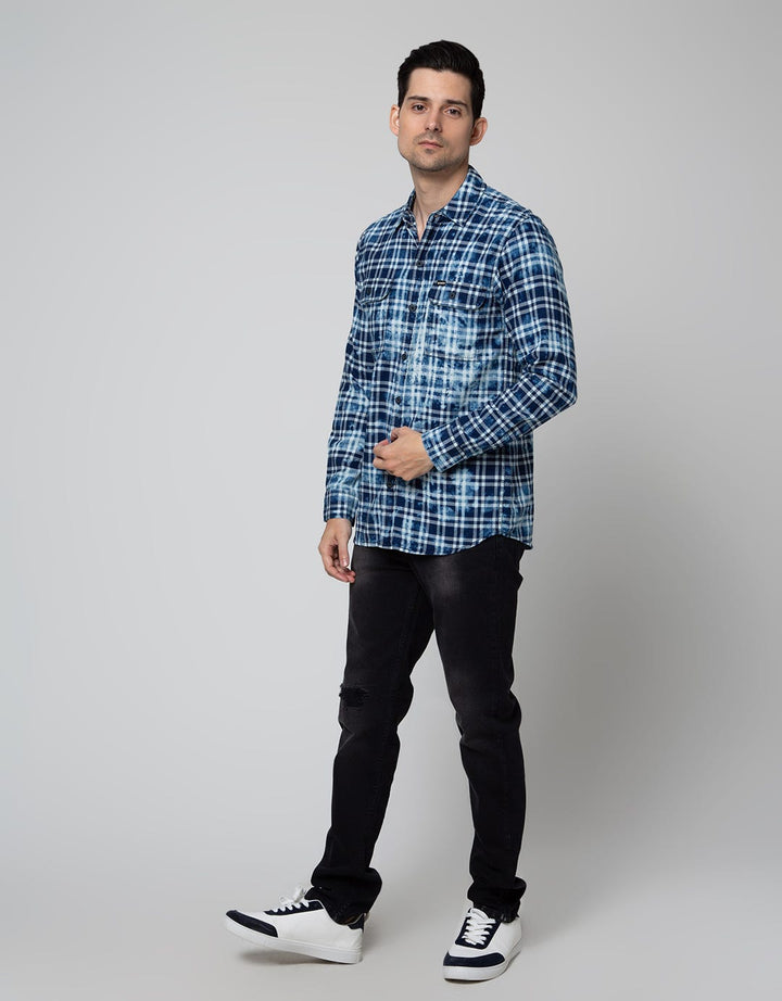 Nevada Checked Flannel Kemeja Pria