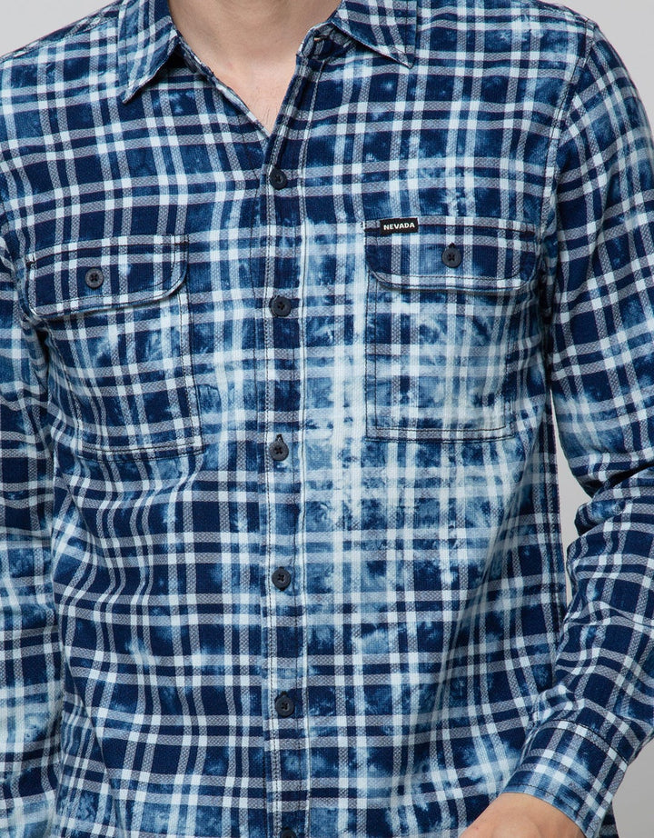 Nevada Checked Flannel Kemeja Pria