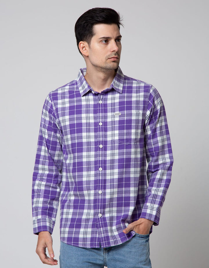 Nevada Long Sleeve Shirt Checked Flannel