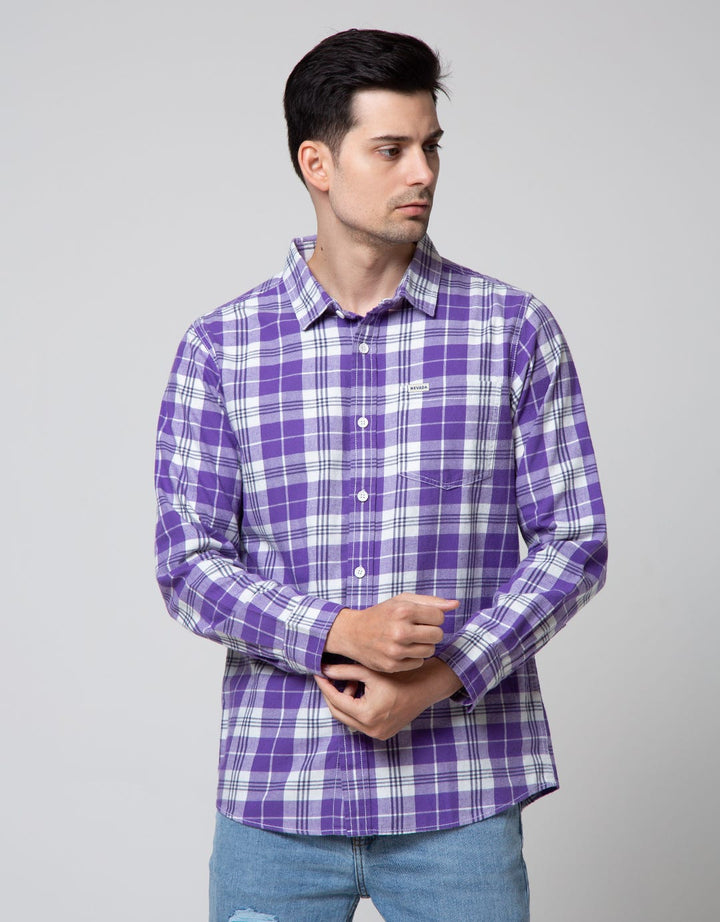 Nevada Long Sleeve Shirt Checked Flannel