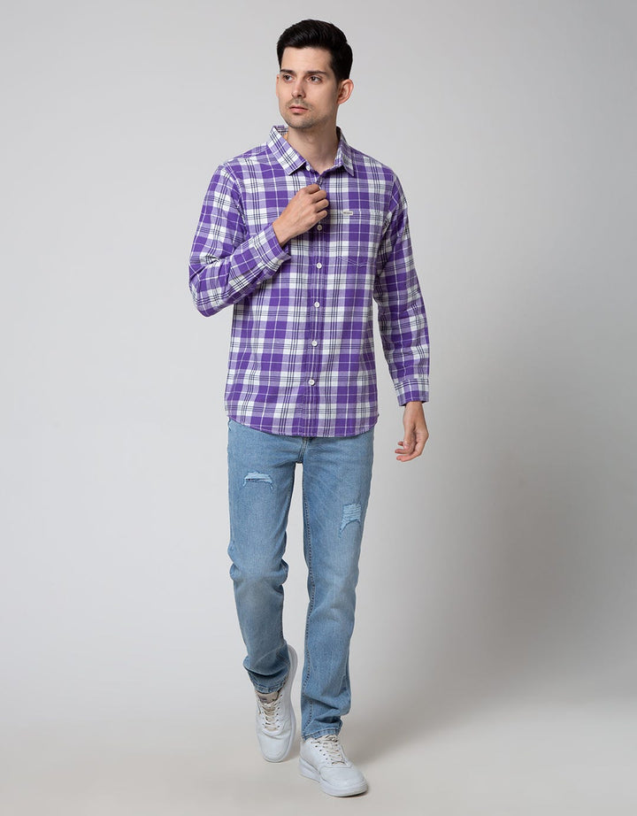 Nevada Long Sleeve Shirt Checked Flannel