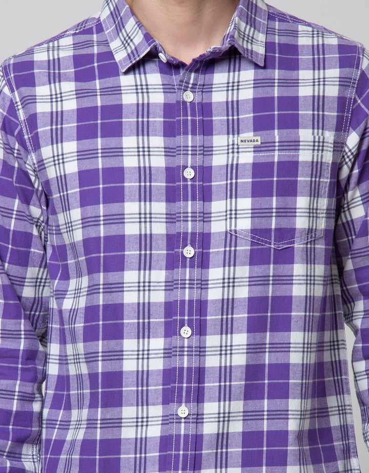Nevada Long Sleeve Shirt Checked Flannel