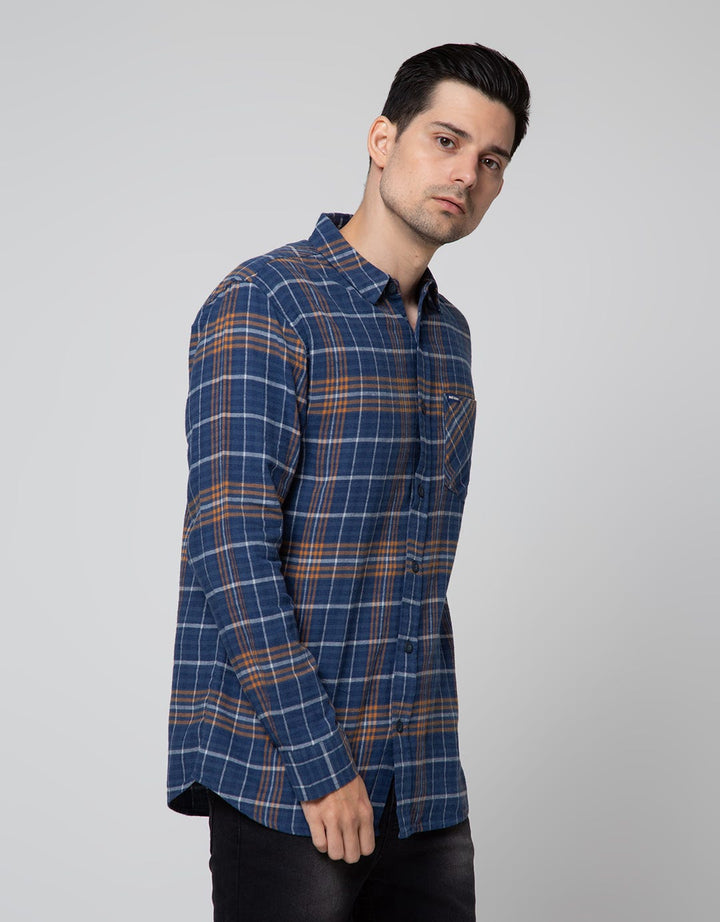 Nevada Checked Flannel Kemeja Pria