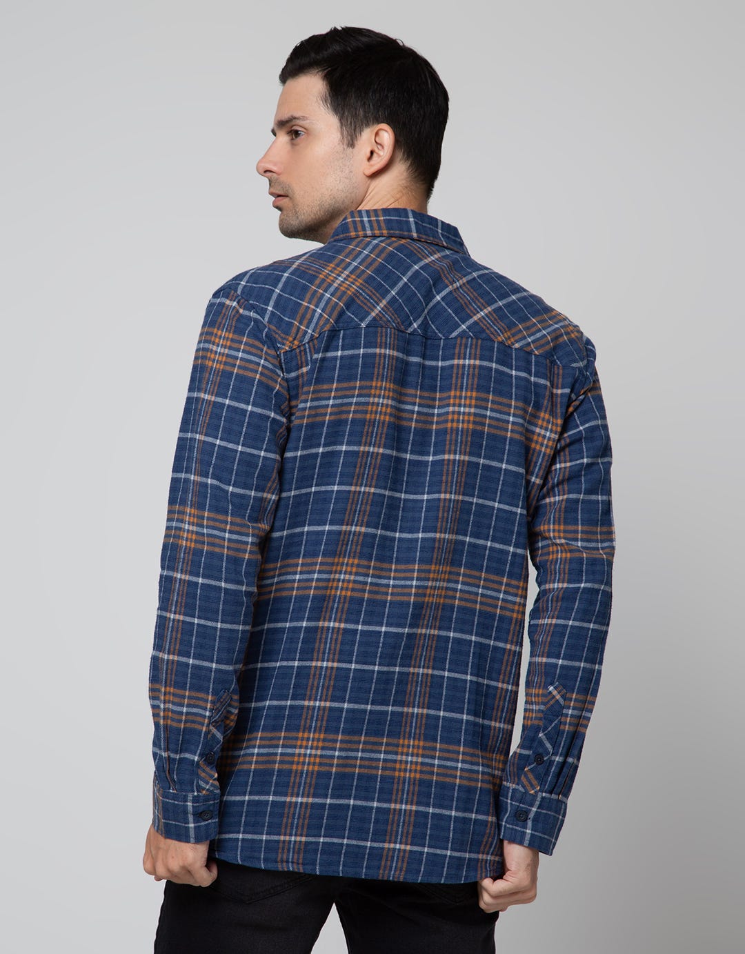 Nevada Checked Flannel Kemeja Pria