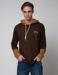 Nevada Long Sleeve T-Shirt Hoodie Mock Sleeve Print Foam Kanebo