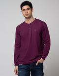 Nevada Long Sleeve T-Shirt Henley Print