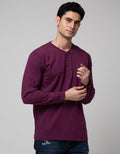 Nevada Long Sleeve T-Shirt Henley Print