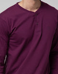 Nevada Long Sleeve T-Shirt Henley Print