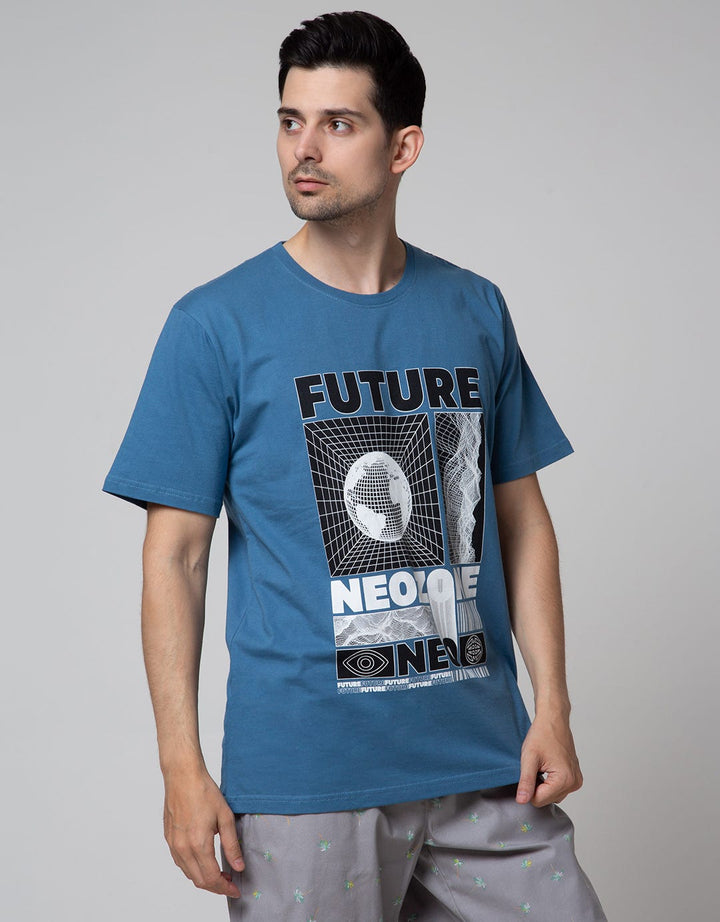 Nevada Short Sleeve T-Shirt Print Hawaiian Ocean