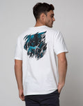Marvel Black Panther Back Print Kaos Kasual Pria