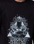 Marvel Black Panther Back Print Kaos Kasual Pria