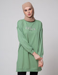 Geela Fayra Long Printed Kaos Wanita