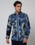 Arjuna Weda Kemeja Batik Daun Jalar Pria
