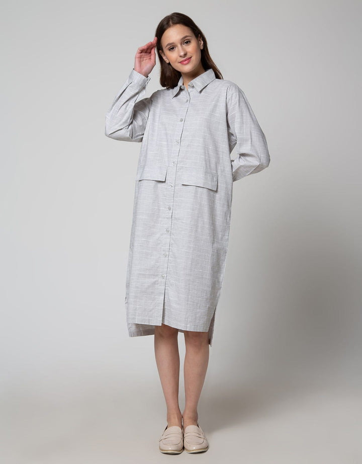 DRESS OXFORD MOTIF A