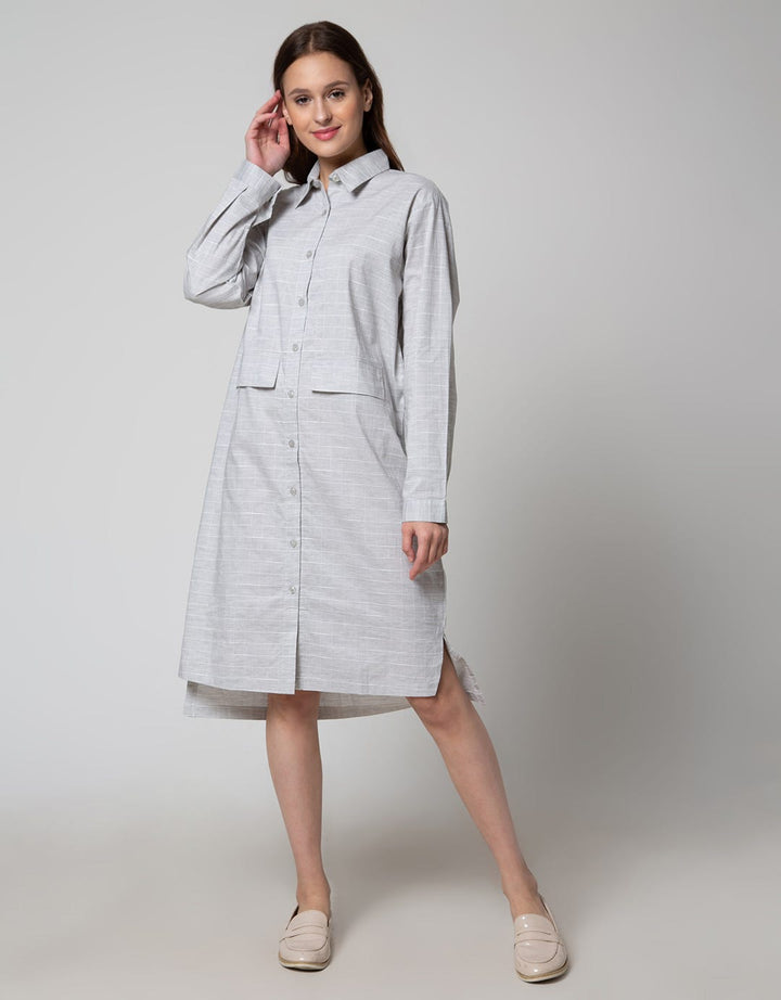 DRESS OXFORD MOTIF A