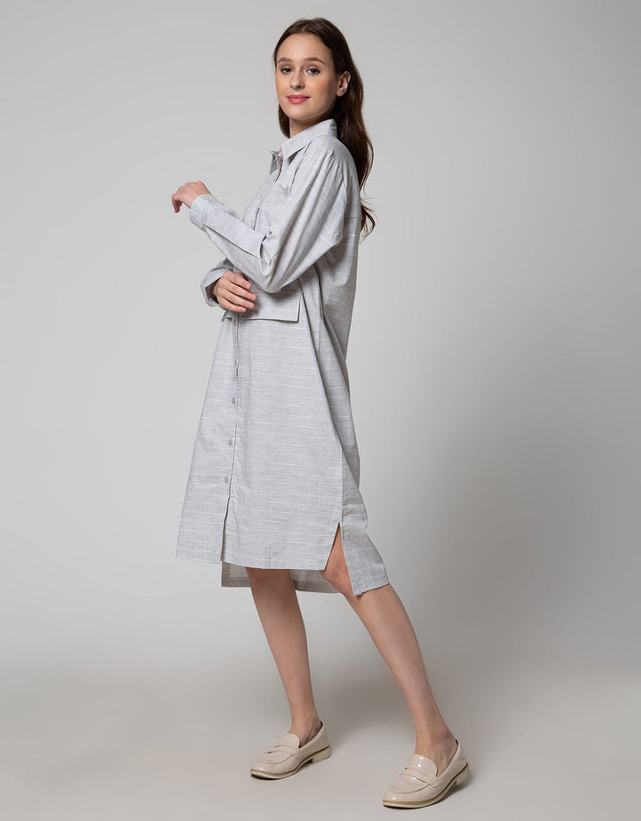 DRESS OXFORD MOTIF A