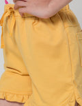 Little M Short Pants Knit Ruffle Bottom