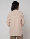 Triset Ladies Mini Plaid Blouse Wanita
