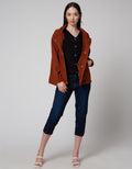 Triset Casual Hidden Zipper Jacket