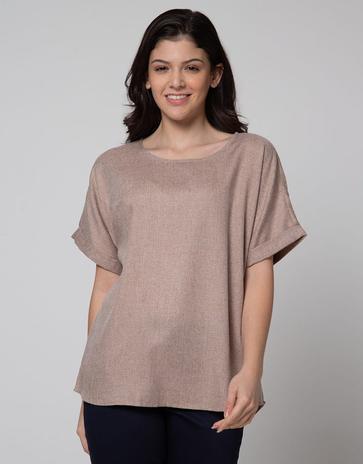 St. Yves Blouse Lengan Pendek Madinah Roll Up