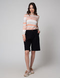 Connexion Bermuda Pants Plain Look