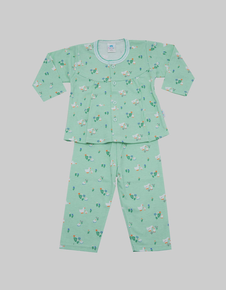 Pipiniko Top - Bottom Girl Print Duck