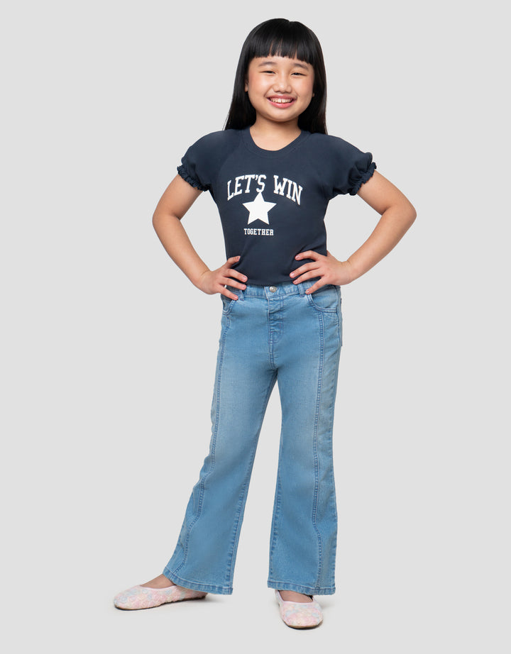 LITTLE M JEGGING FLARE CELANA JEANS ANAK PEREMPUAN