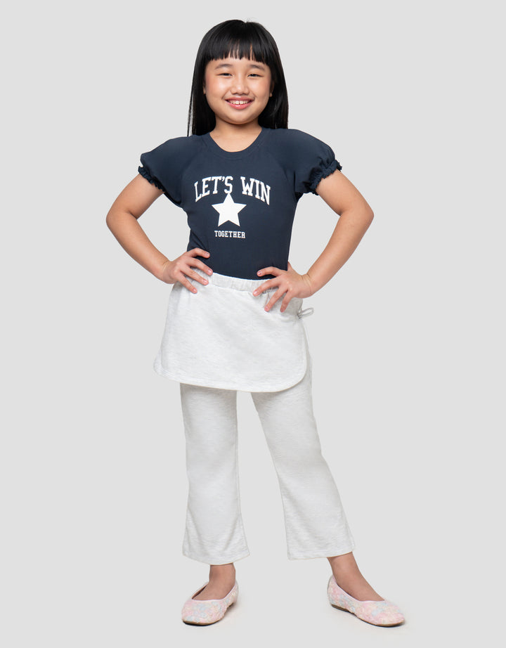 LITTLE M CELANA PANJANG WITH SKIRT ANAK PEREMPUAN