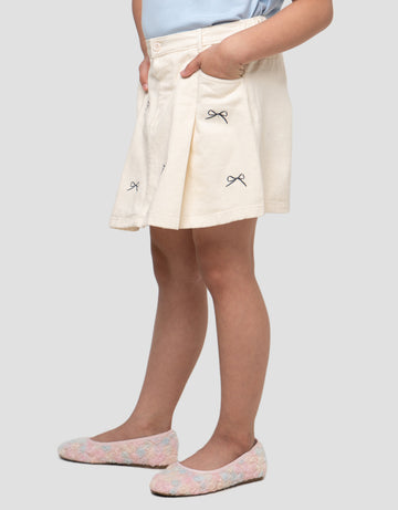 LITTLE M TWILL RIBBON SKORT ANAK PEREMPUAN