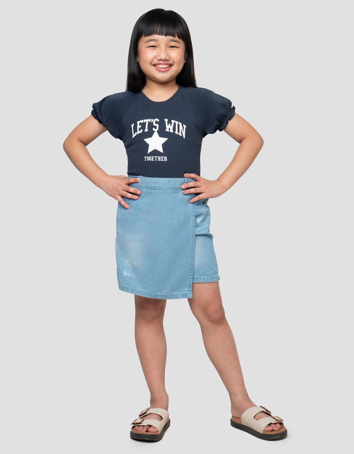 LITTLE M DESTROY SKORT JEANS ANAK PEREMPUAN