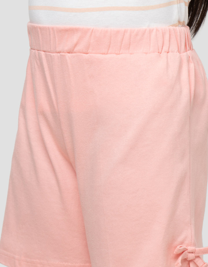 LITTLE M STRIPE POCKET PAKAIAN SETELAN ANAK PEREMPUAN
