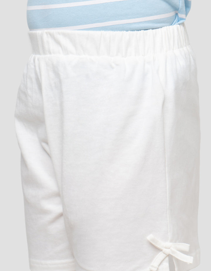 LITTLE M STRIPE POCKET PAKAIAN SETELAN ANAK PEREMPUAN