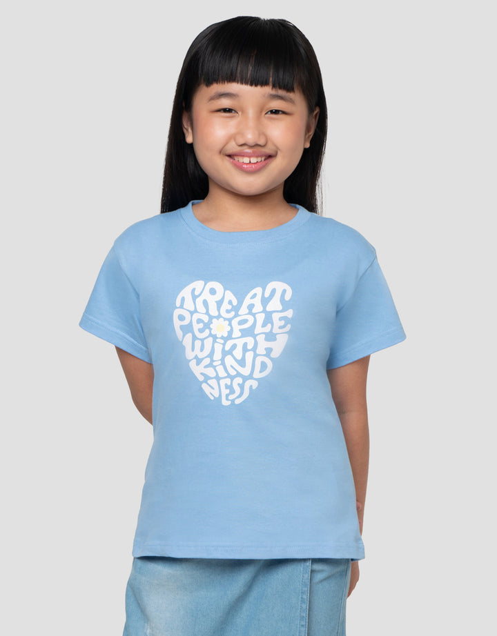 LITTLE M TREAT PEOPLE PRINT KAOS ANAK PEREMPUAN