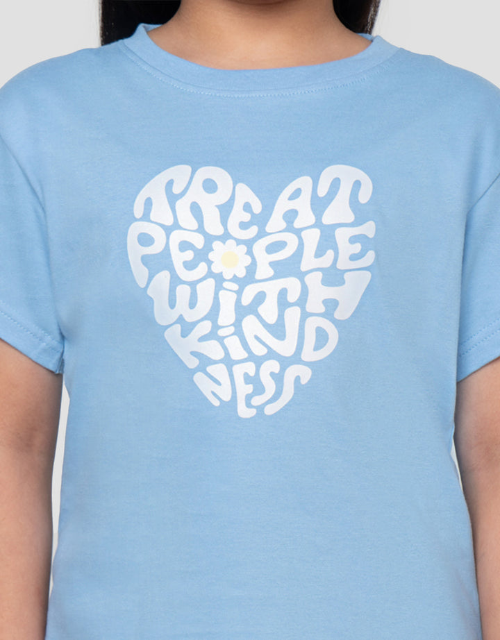 LITTLE M TREAT PEOPLE PRINT KAOS ANAK PEREMPUAN